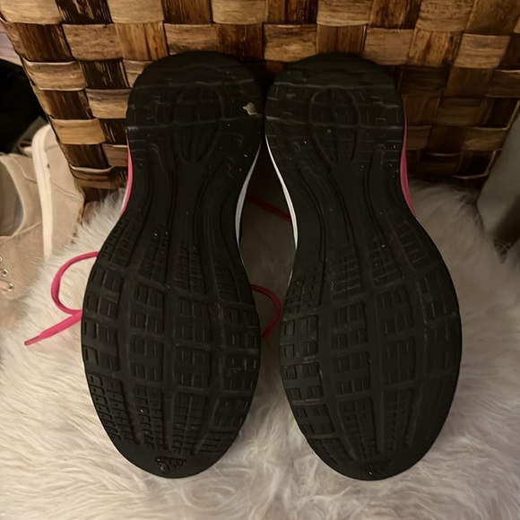 Adidas Adiprene + Black & Hot Pink Running Shoes Lace Up Sneakers Sz 7.5 - Picture 4 of 10